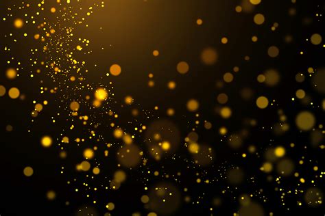 gold bokeh background|Bokeh background with gold particles and glittering lights .